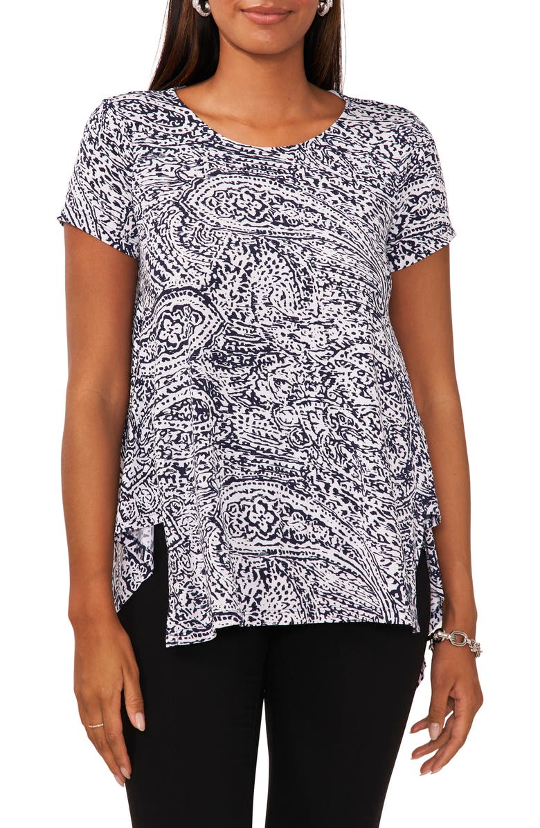 Chaus Sharkbite Tunic, Main, color, Blue/White 451