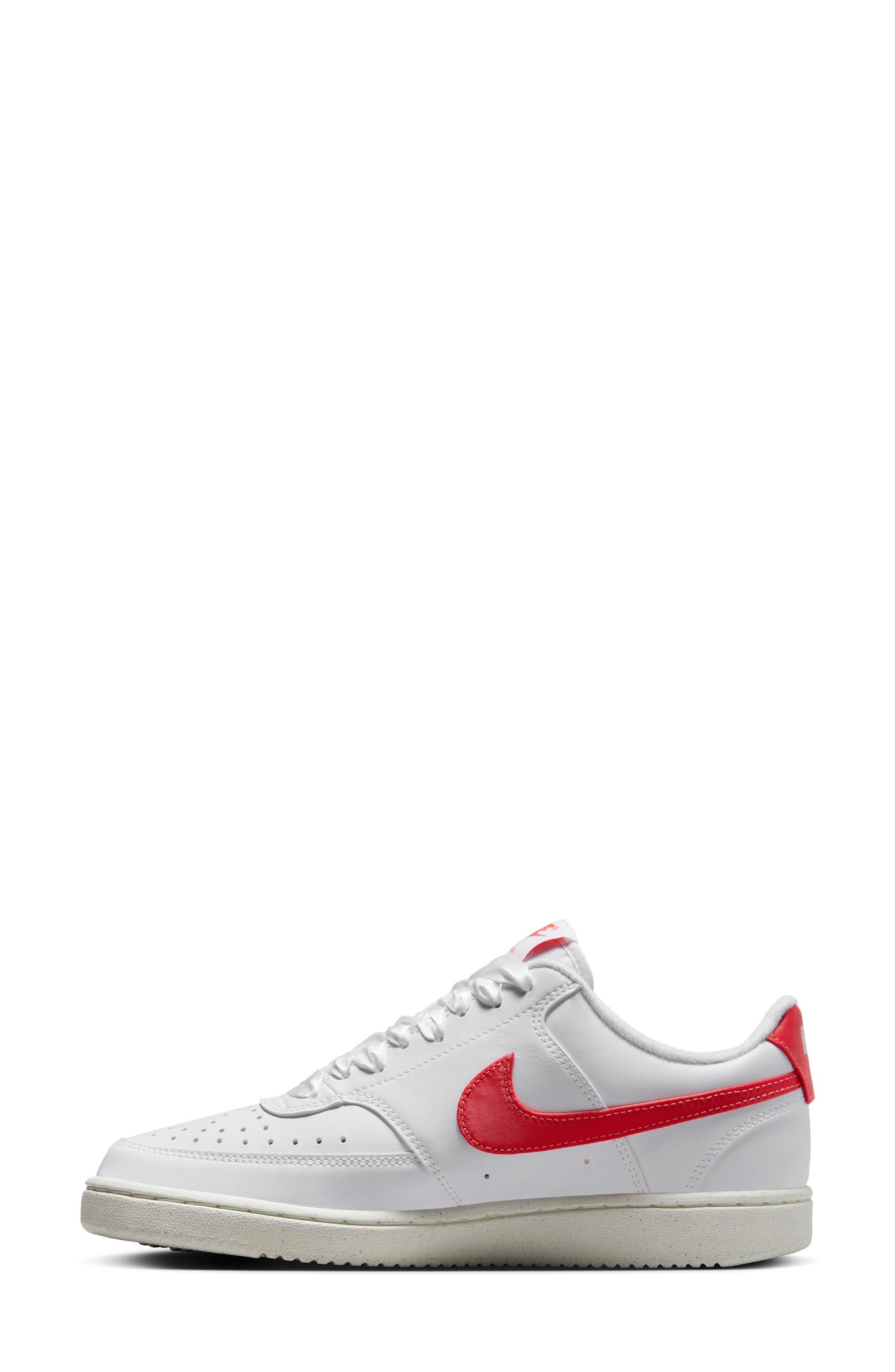 Nike Court Vision Low Sneaker, Alternate, color, White/ Magic Ember