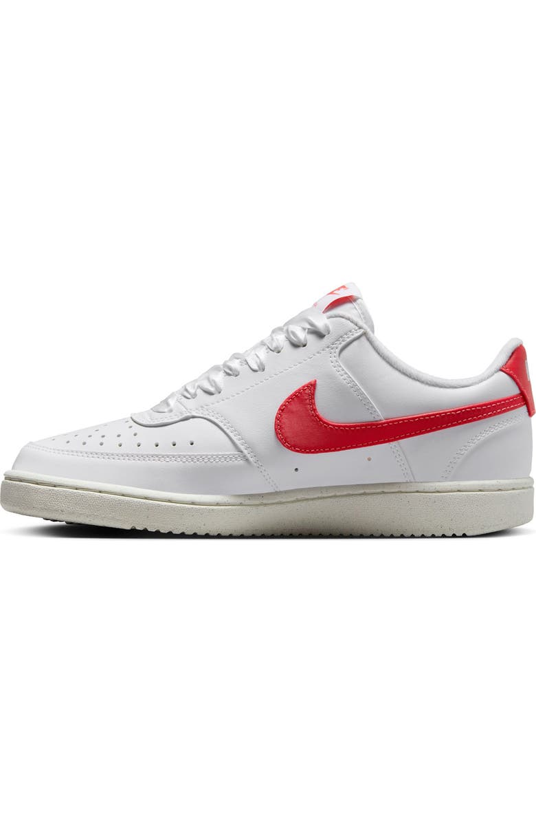 Nike Court Vision Low Sneaker, Alternate, color, White/ Magic Ember