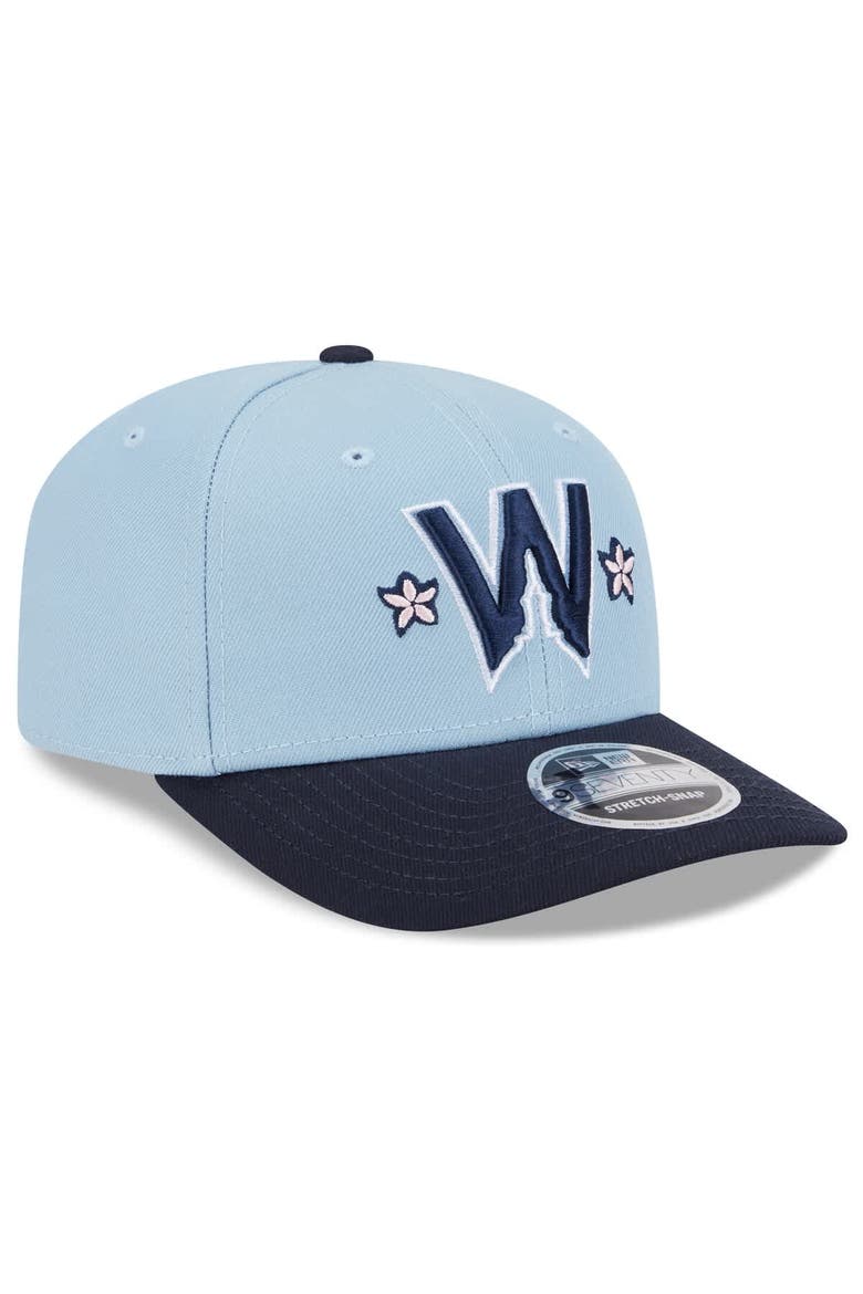 Men's New Era Light Blue/Navy Washington Nationals 2025 City Connect 9SEVENTY Adjustable Hat, Alternate, color, Light Blue