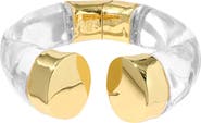 Alexis Bittar Liquid Lucite Large Capped Hinge Cuff