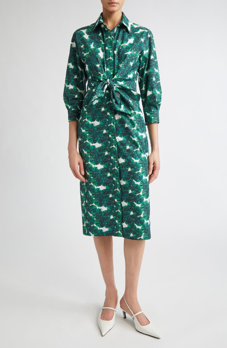 Max Mara Maremma Cotton Poplin Shirtdress, Main, color, 