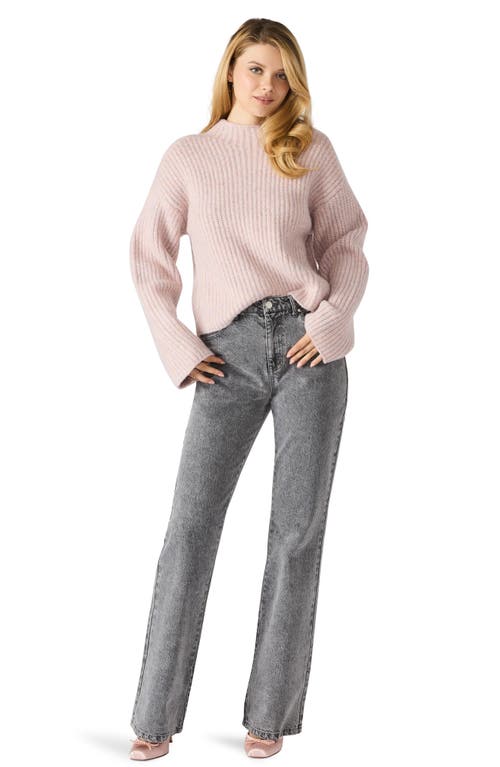 Steve Madden Klara Rib Sweater In Animal Print