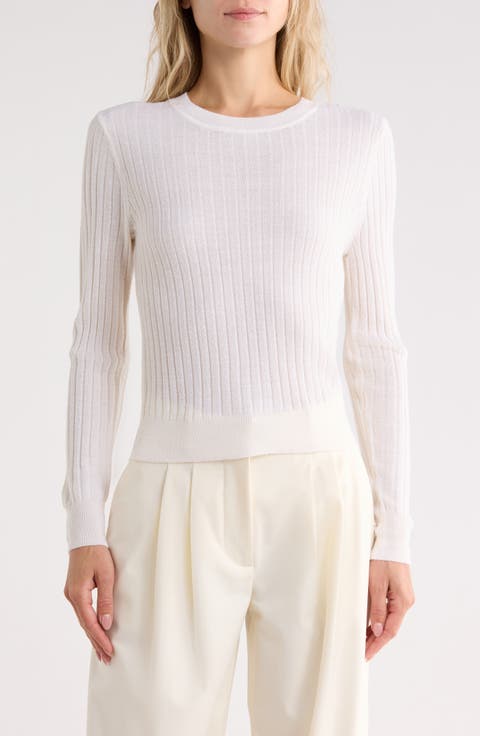 Cheval Merino Wool Crewneck Sweater