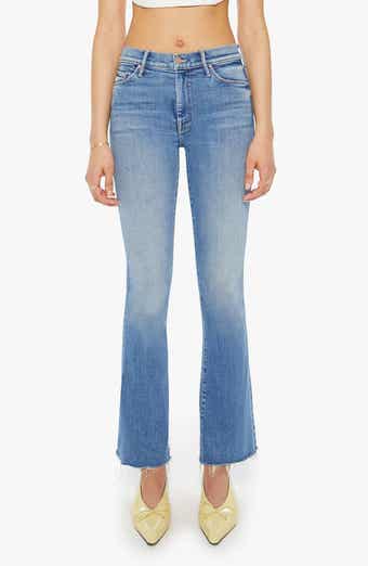 MOTHER The Weekend Fray Hem Bootcut Jeans