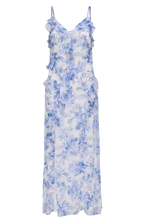 Onlmiriam Life Sleeveless Ruffle Maxi Dress