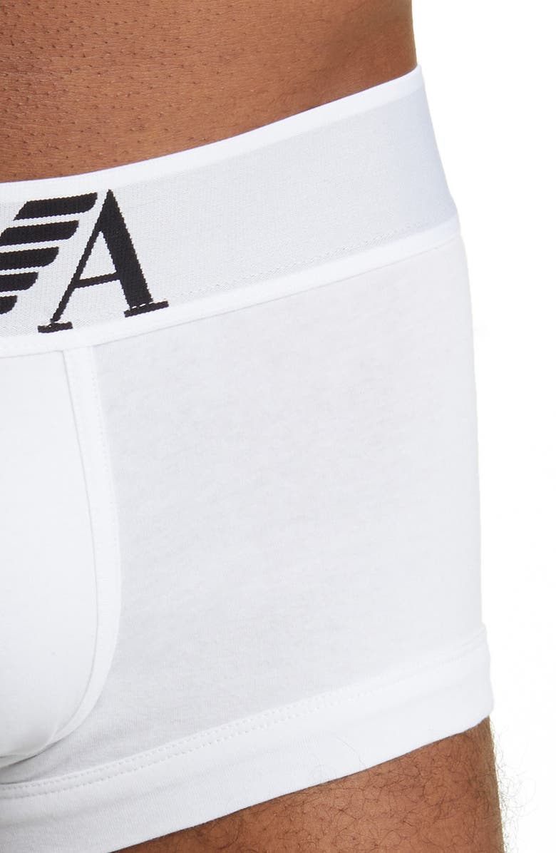 Emporio Armani Stretch Cotton Trunks, Alternate, color, 