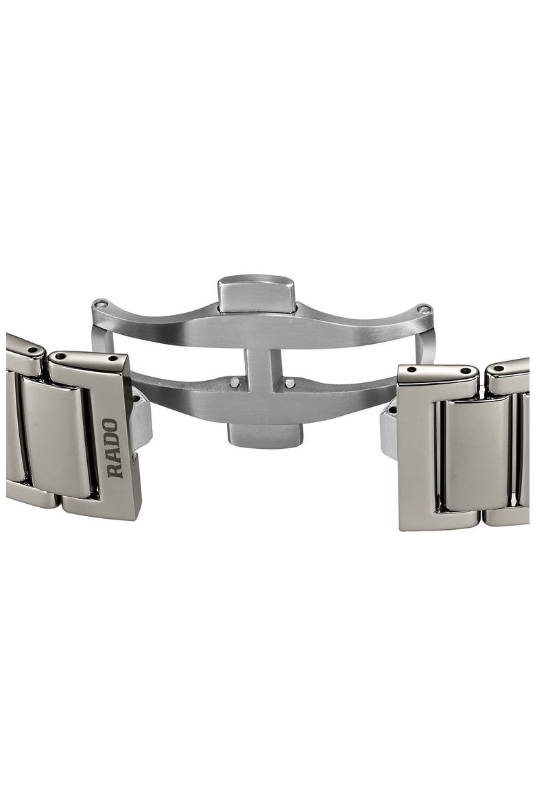 True Square Diamond Automatic Open Heart Bracelet Watch, 38mm, Alternate, color, GRAY