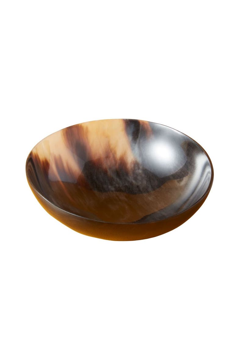 Horn Side Plain Bowl, Main, color, Brown