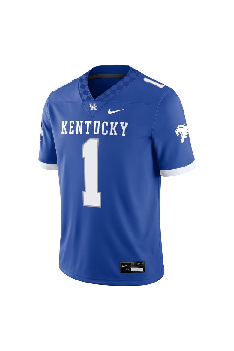 Men's Nike #1 Royal Kentucky Wildcats Game Jersey, Alternate, color, Royal