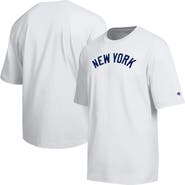 Champion Men's Champion White New York Yankees All Star Arched Chenille Wordmark T-Shirt