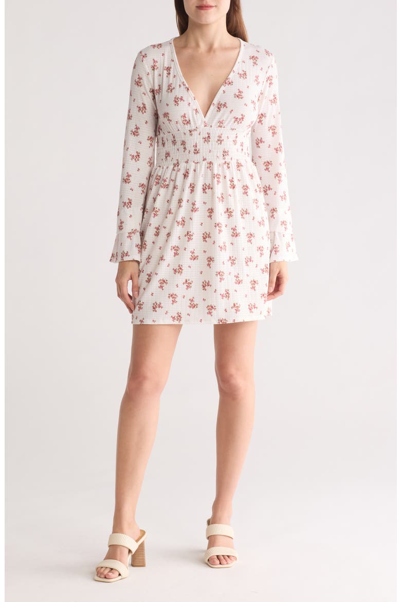 Bell Sleeve Dress, Main, color, MULTI FLORAL PRINT