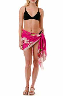 Nicole Miller Floral Print Sarong