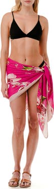 Nicole Miller Floral Print Sarong