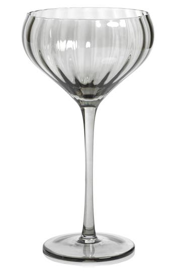 Zodax Malden Optic Set Of 4 Cocktail Glasses In Transparent