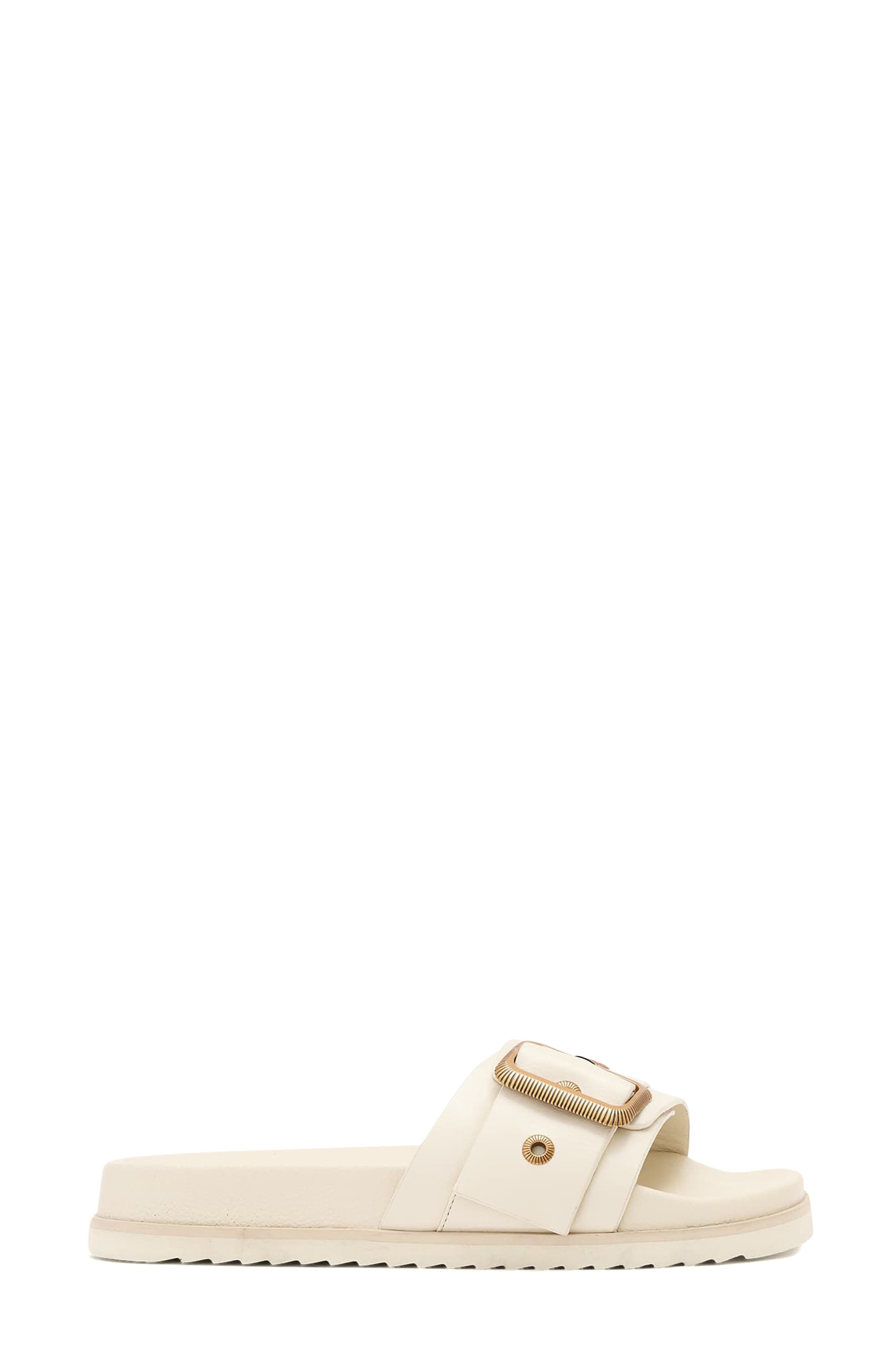 AllSaints Ellie Western Slide Sandal, Alternate, color, Gypsum White