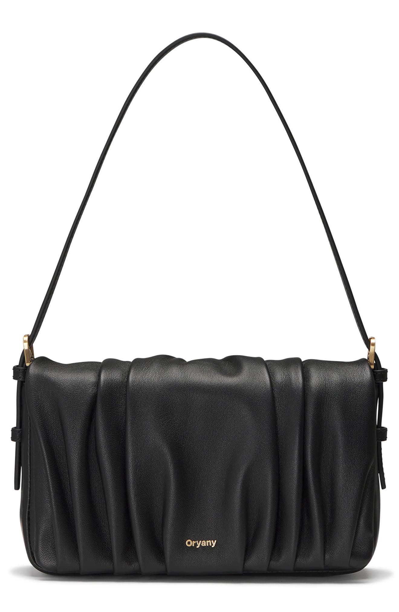 Oryany Bell Pleated Leather Shoulder Bag, Main, color, 