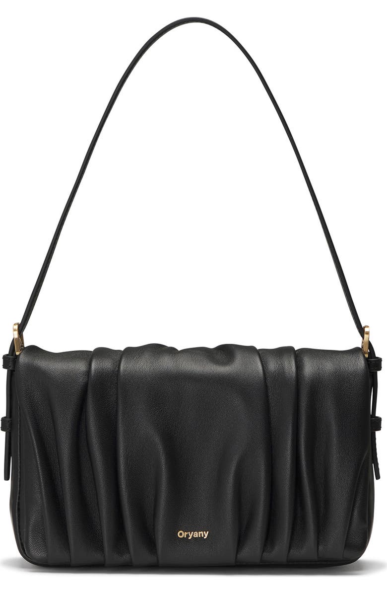 Oryany Bell Pleated Leather Shoulder Bag, Main, color,