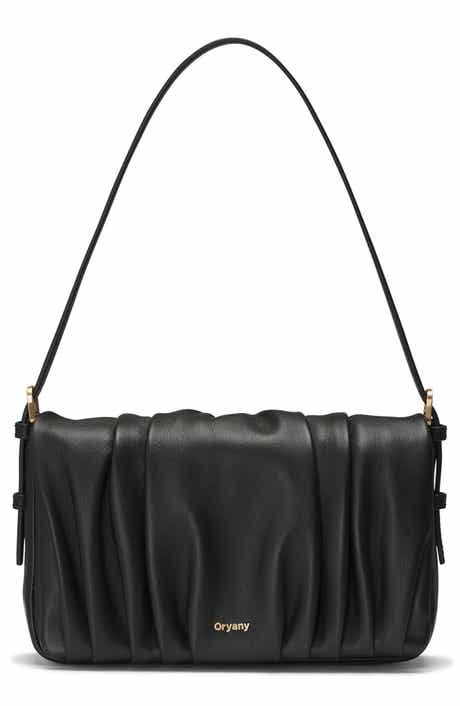 Oryany Bell Pleated Leather Shoulder Bag