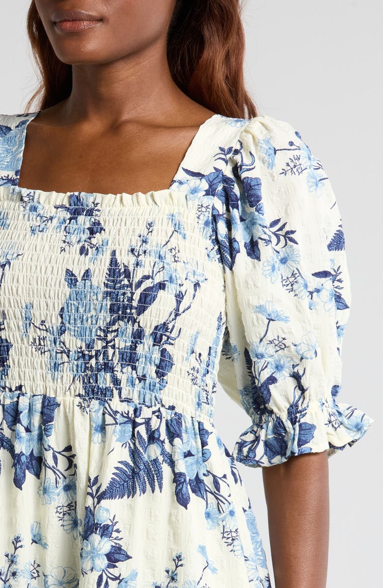 Chelsea28 Smocked Bodice Maxi Dress, Alternate, color, 