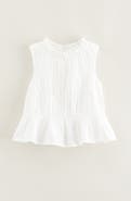 Nordstrom Kids' Smocked Sleeveless Cotton Top