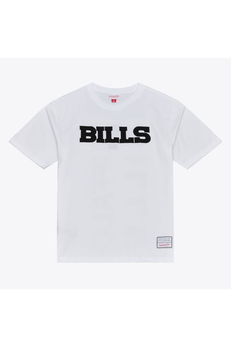 Men's Mitchell & Ness White Buffalo Bills Monochrome T-Shirt, Main, color, White
