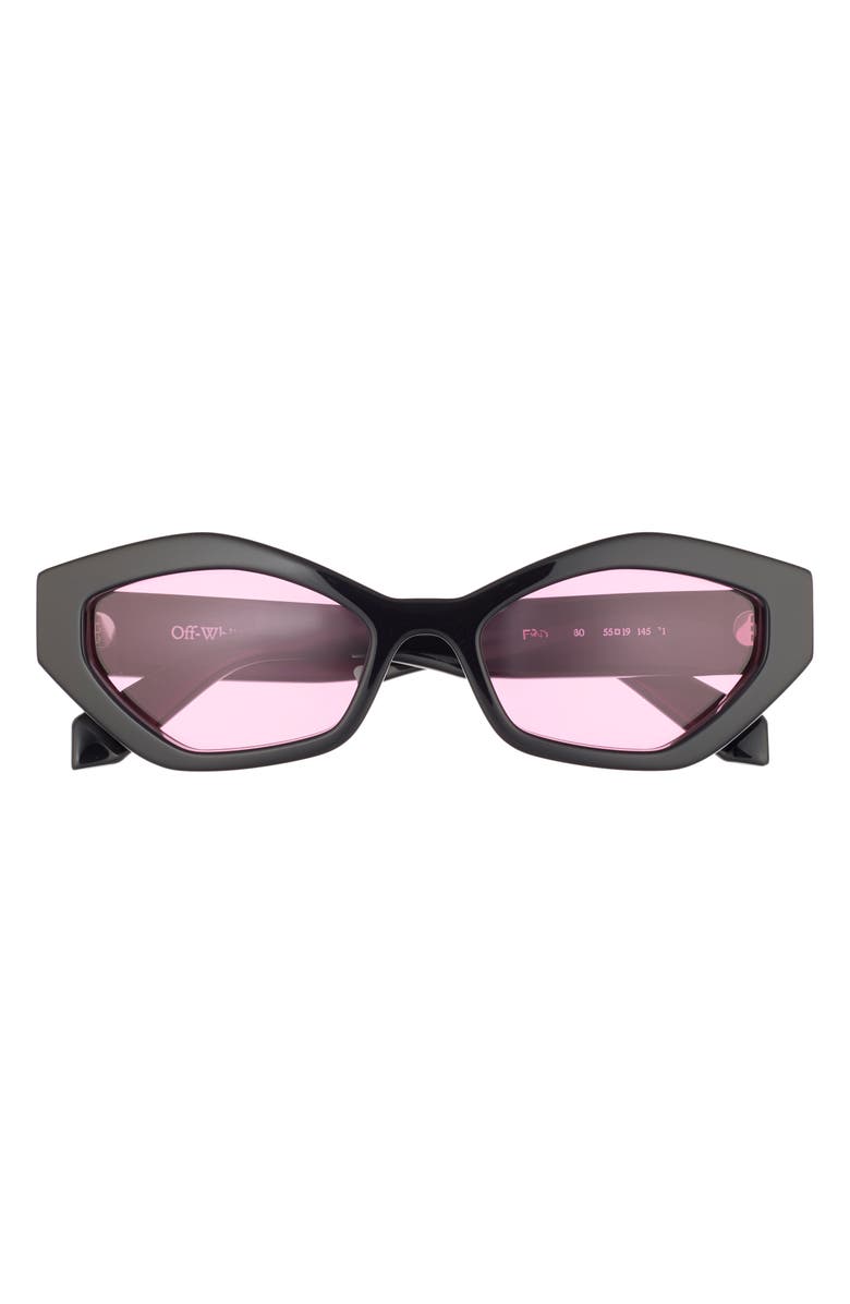 Off-White Hilo Cateye Sunglasses, Main, color, Black Pink