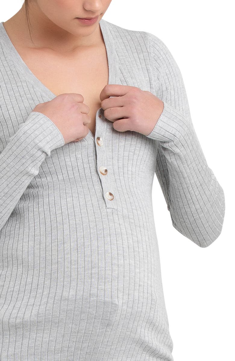 Ripe Maternity Zoe Long Sleeve Nursing Top, Alternate, color, 