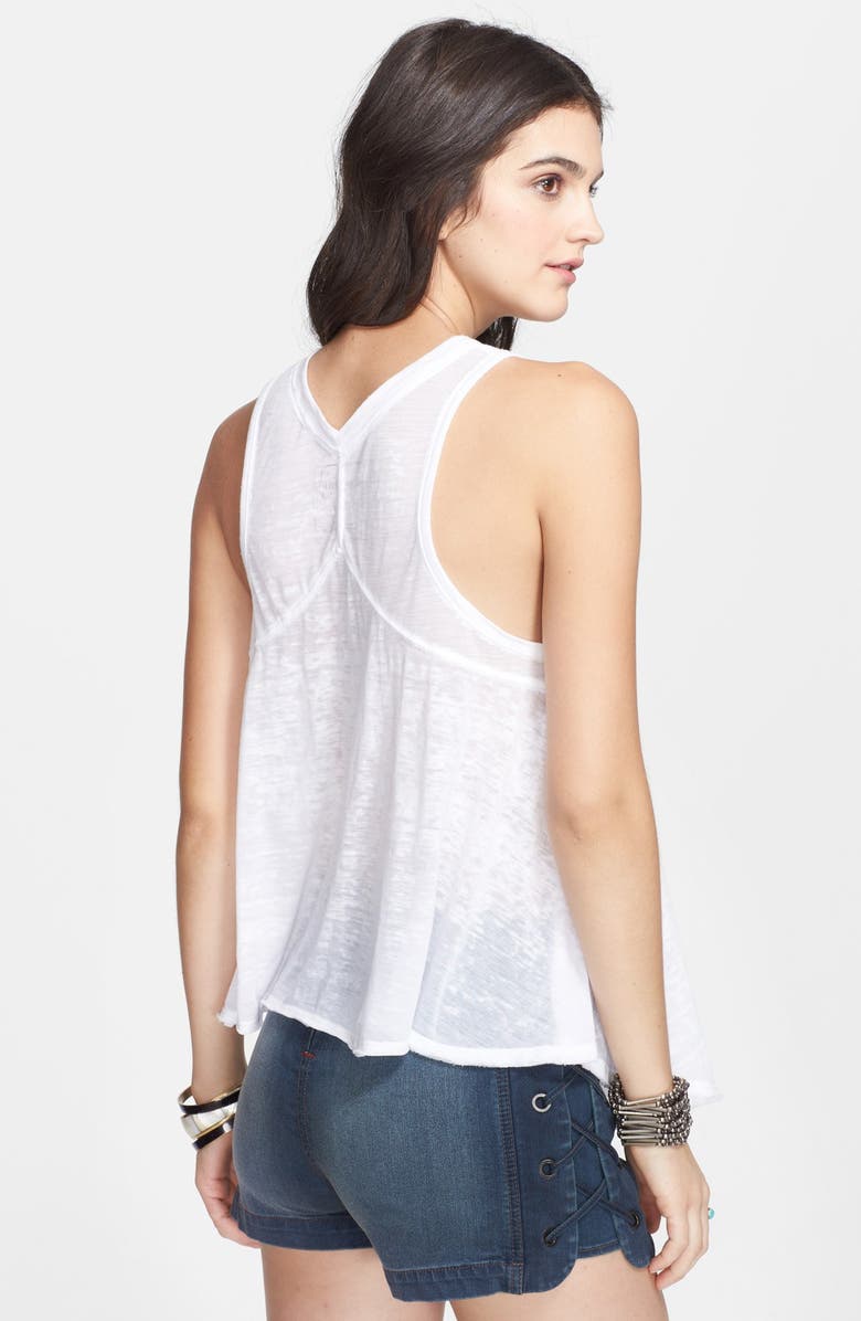 Free People 'Breezy' Seam Detail Slub Knit Tank, Alternate, color, 