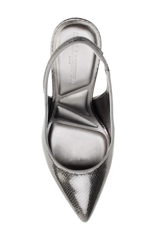 KARL LAGERFELD KARL LAGERFELD PARIS ROSALYN SLINGBACK POINTED TOE PUMP