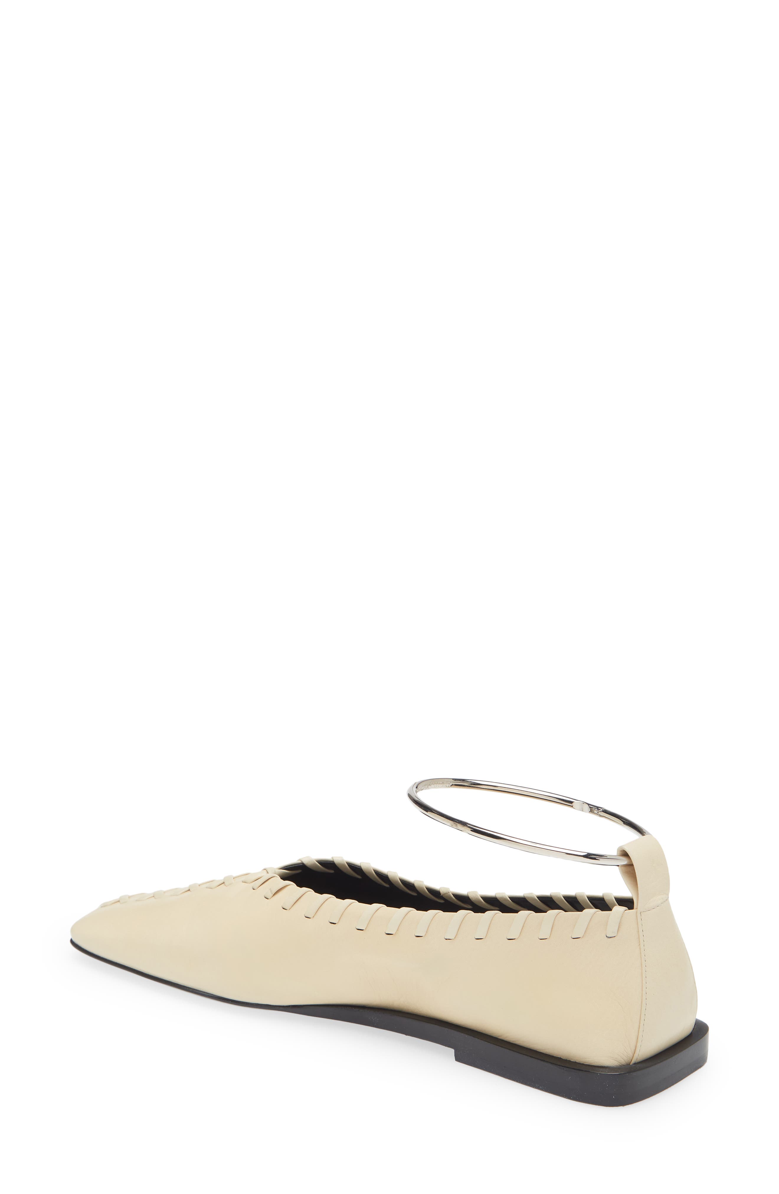 Jil Sander Anklet Ballerina Flat, Alternate, color, 