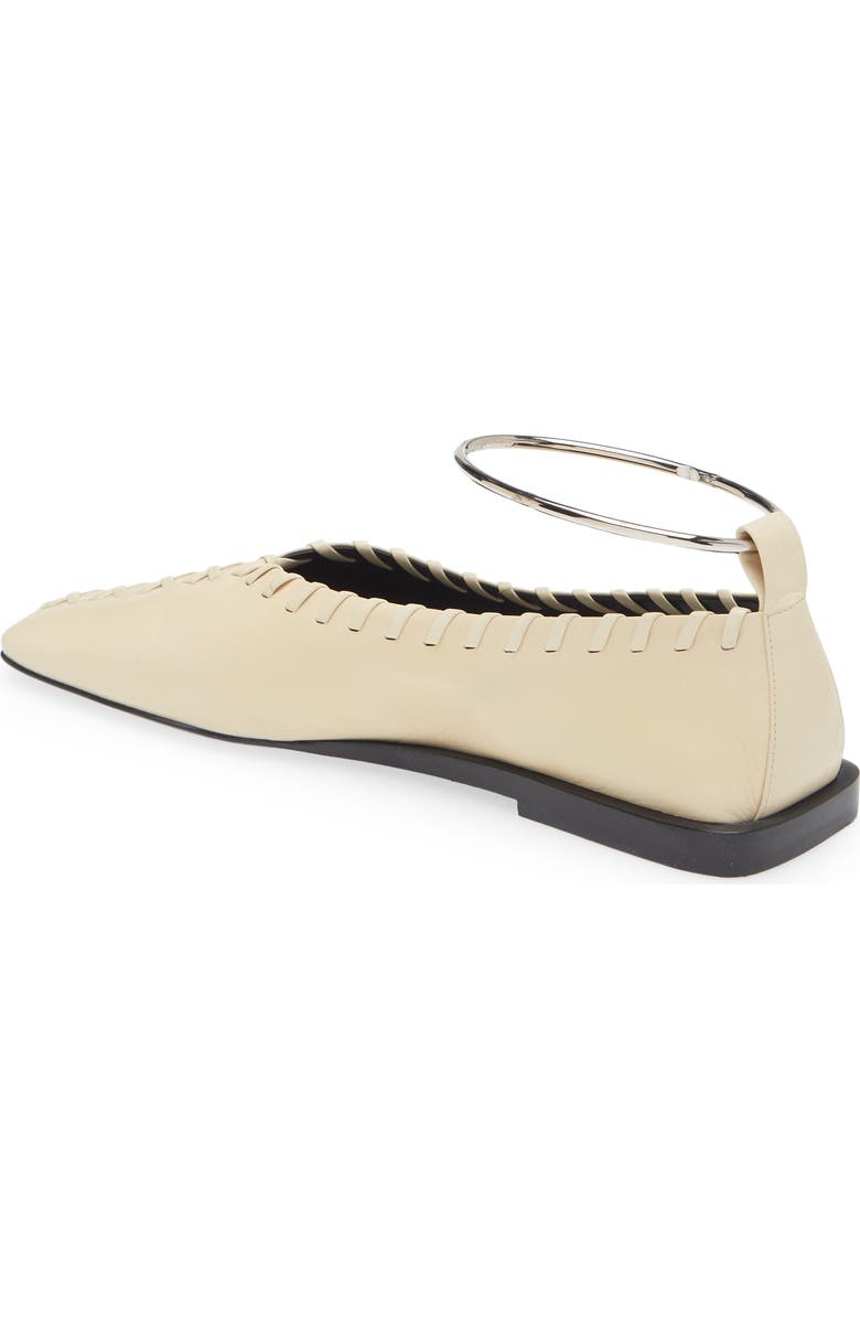 Jil Sander Anklet Ballerina Flat, Alternate, color,