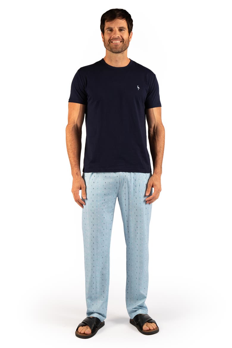 Cotton Pajama Set, Alternate, color, BLUE