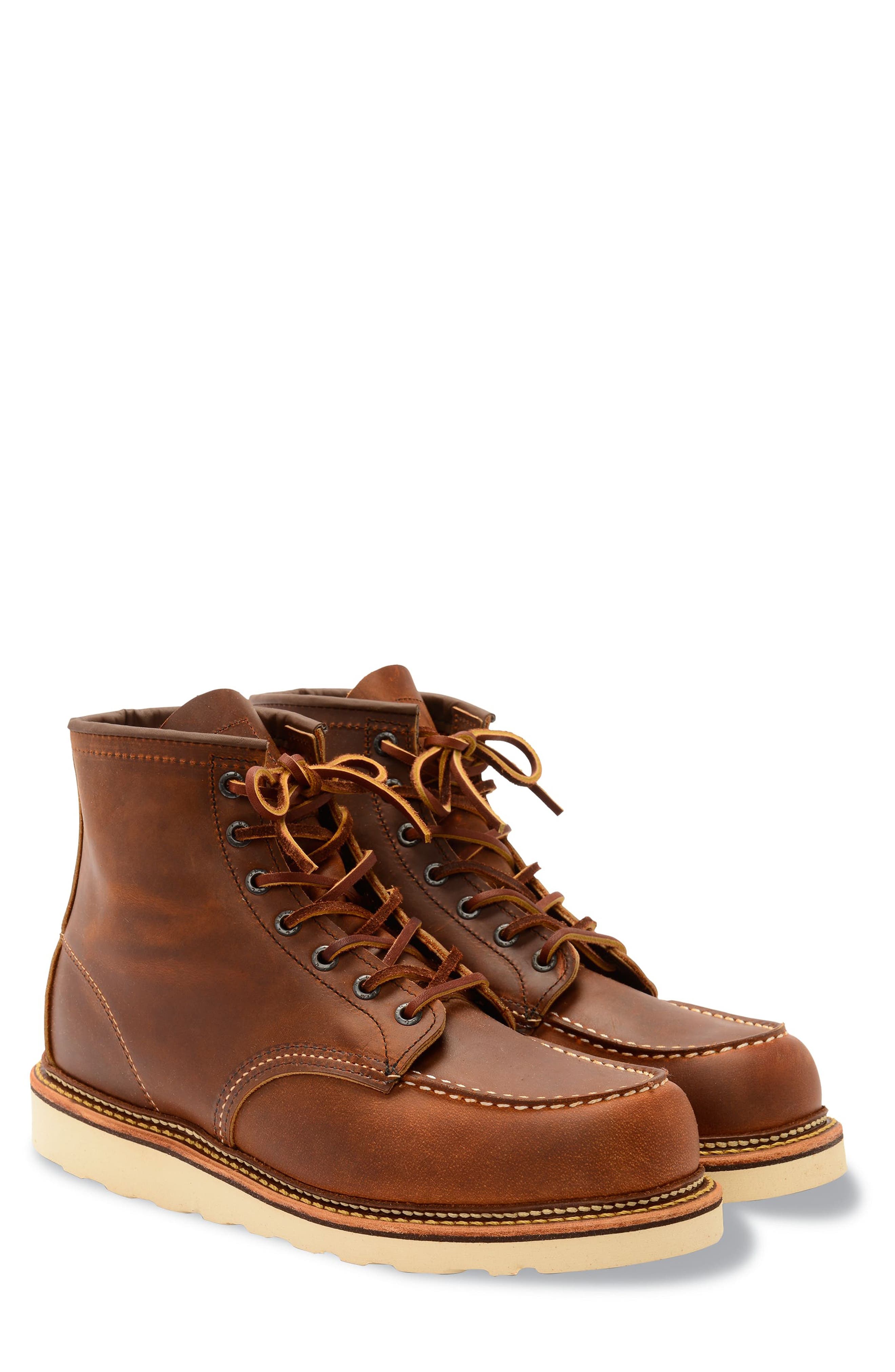 Red Wing 1907 Classic Moc Boot, Main, color, Copper Brown- 1907