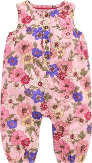 Mini Boden Button-Up Romper