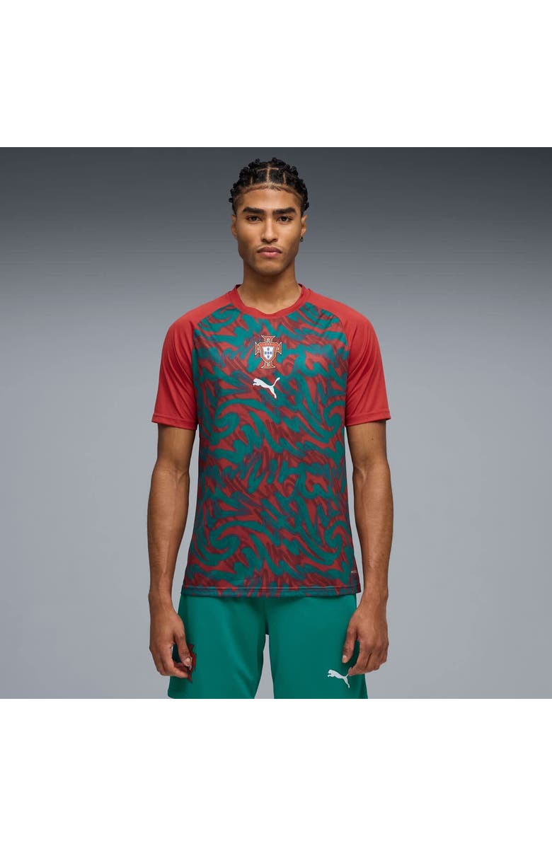 PUMA Men's Puma Red Portugal National Team Pre-Match Jersey, Main, color, Red