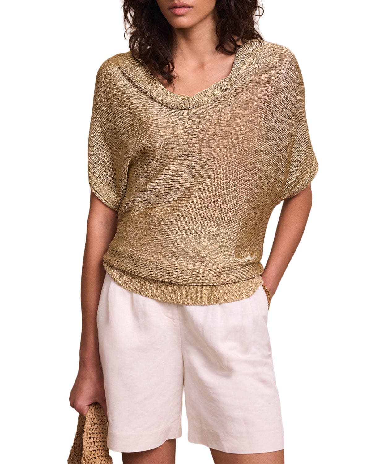 Metallic Knit Top - image 2