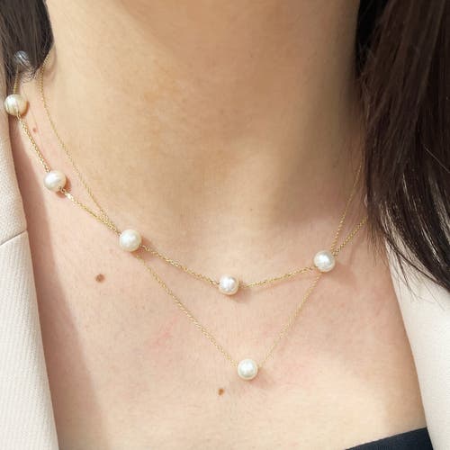 The Lovery Fine Jewelry Single Pearl Necklace In Gold