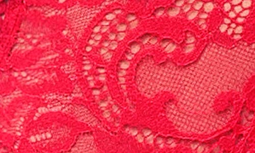 Mapalé Mapale Lace-up Lace Teddy In Red