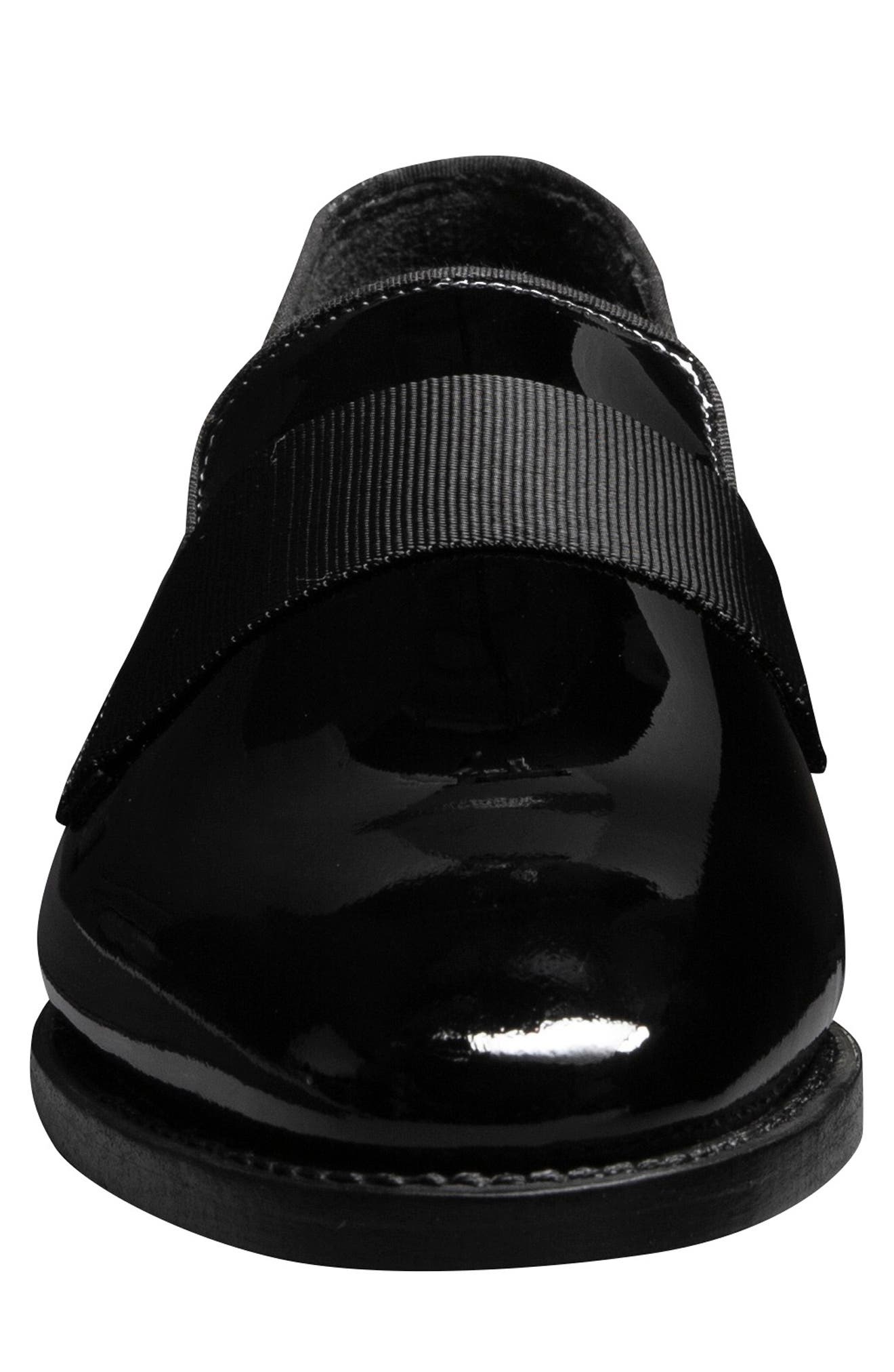 Allen Edmonds James Patent Leather Loafer, Alternate, color, Black