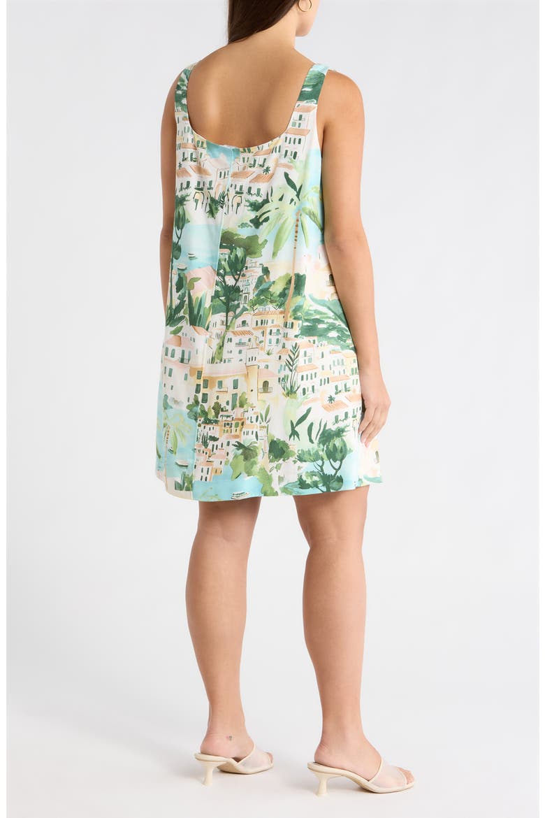 Piti Town Zenica Minidress, Alternate, color, AQUA-MULTI