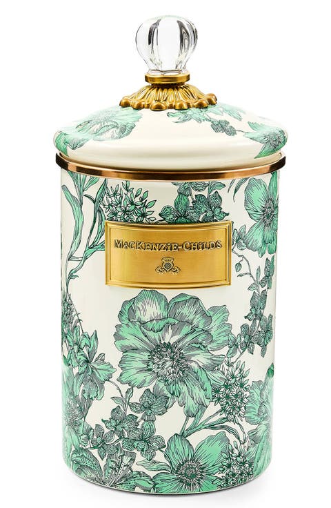 Emerald English Garden Large Canister