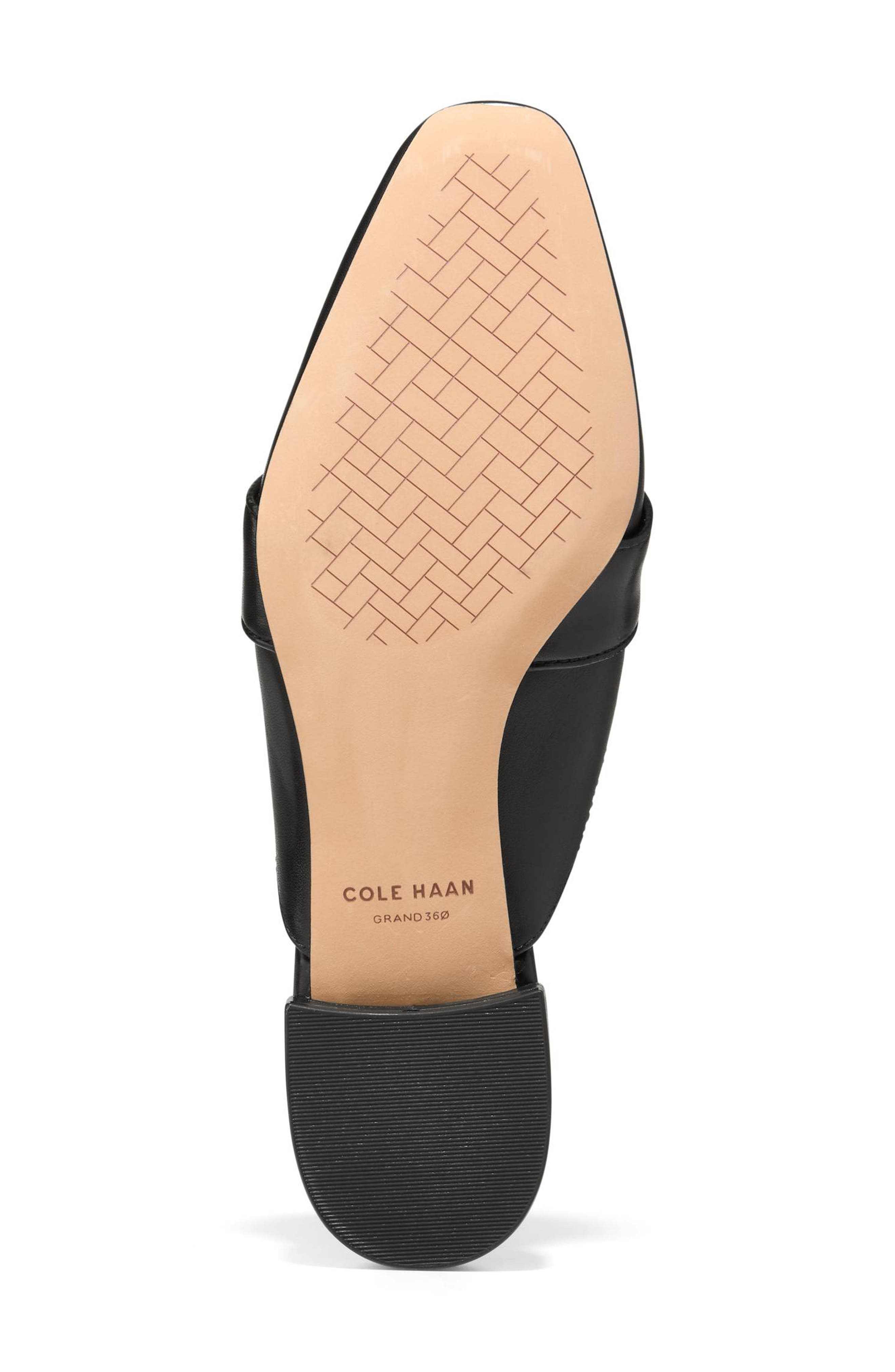 Cole Haan Pasha Embossed Mule, Alternate, color, Black Leather/ Lizard