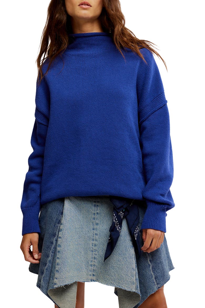 Torres Turtleneck Sweater, Main, color, SKIPPER BLUE