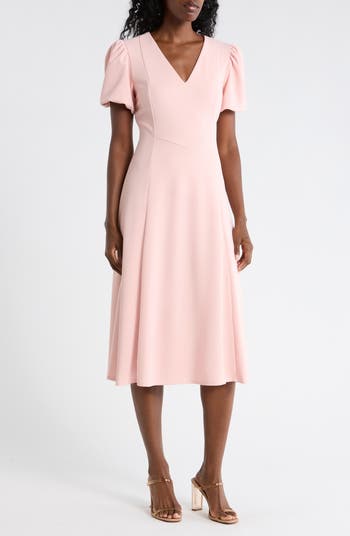 DKNY Bubble Sleeve Fit & Flare Dress | Nordstromrack