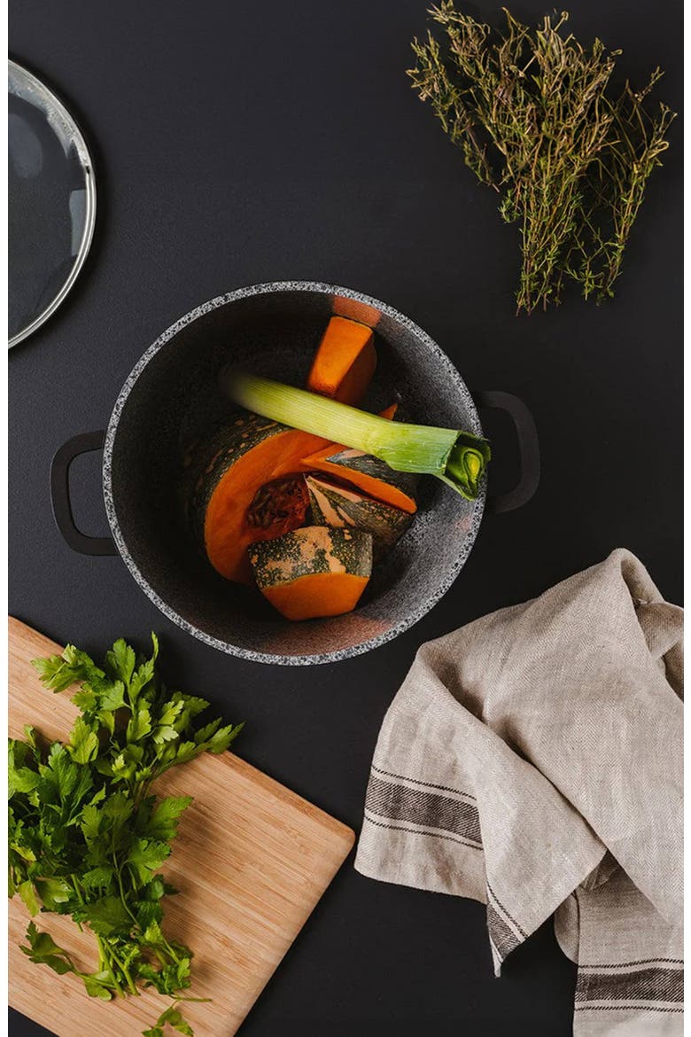 STONE X² 9 Piece Cookware Set, Alternate, color, Black