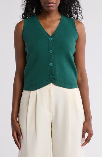By Design Juniper Sweater Vest In Meadow
