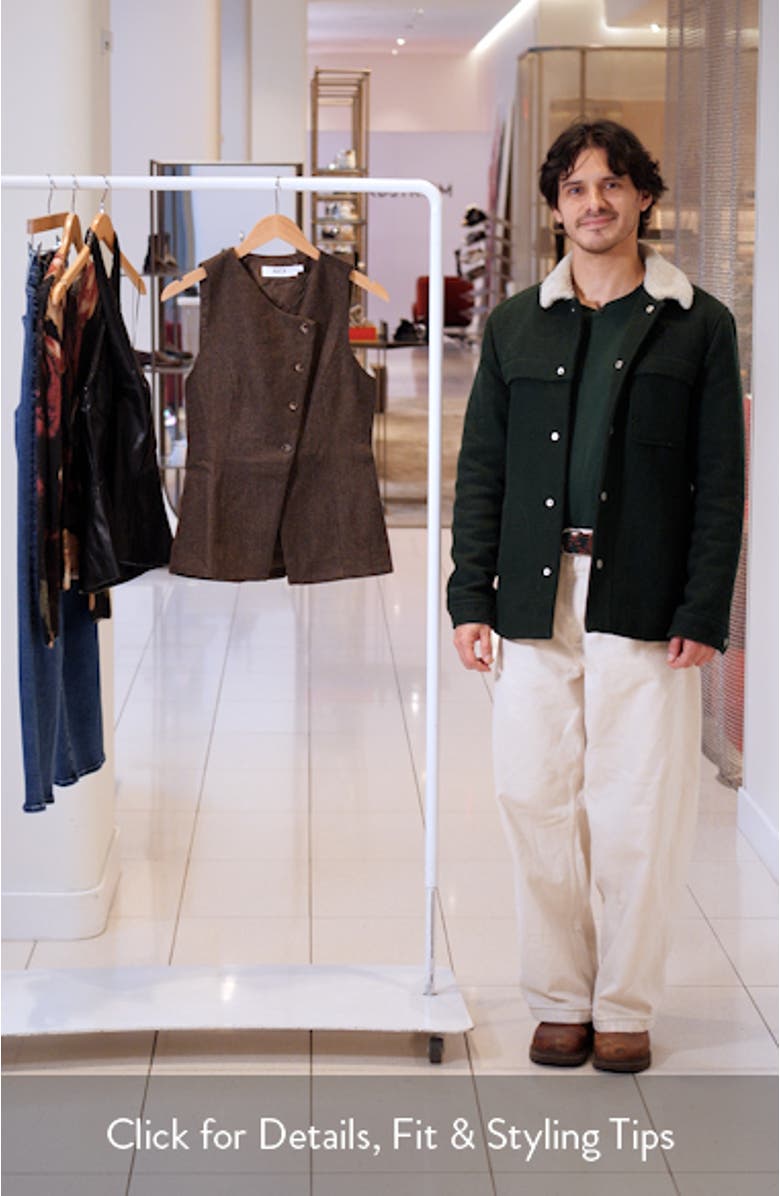 Sonja Plaid Wool Blend Vest, sales video thumbnail