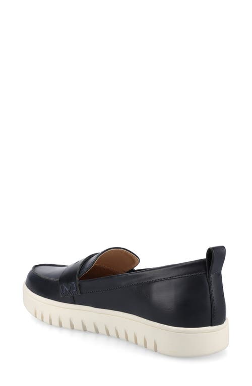 Journee Collection Tayla Penny Loafer In Blue