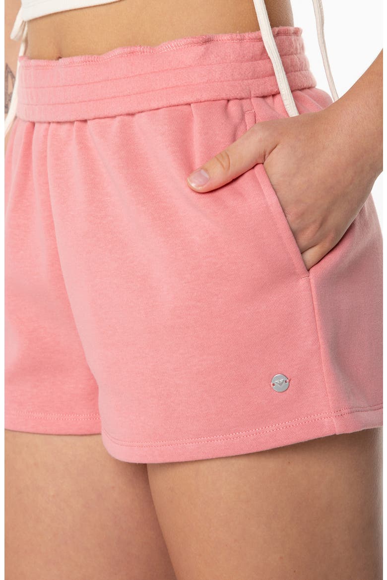 Summer Fling Fleece Shorts, Alternate, color, MAUVE GLOW SOLID